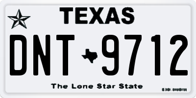 TX license plate DNT9712