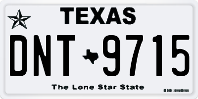 TX license plate DNT9715