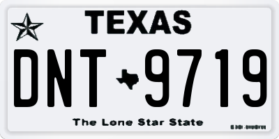 TX license plate DNT9719