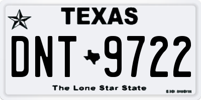 TX license plate DNT9722