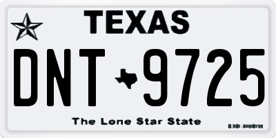 TX license plate DNT9725