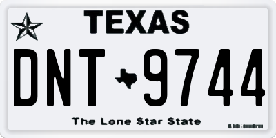 TX license plate DNT9744