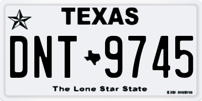 TX license plate DNT9745