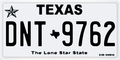 TX license plate DNT9762