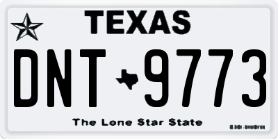 TX license plate DNT9773