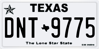 TX license plate DNT9775