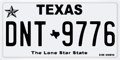 TX license plate DNT9776