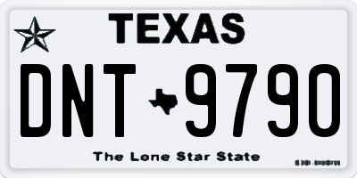 TX license plate DNT9790