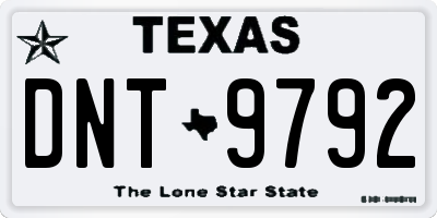 TX license plate DNT9792