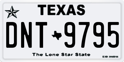 TX license plate DNT9795