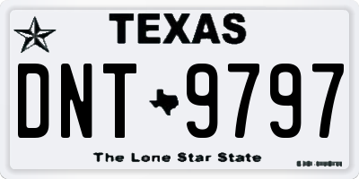 TX license plate DNT9797