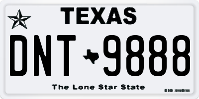 TX license plate DNT9888