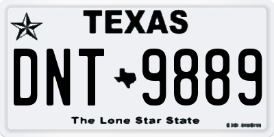 TX license plate DNT9889