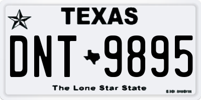 TX license plate DNT9895