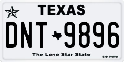 TX license plate DNT9896