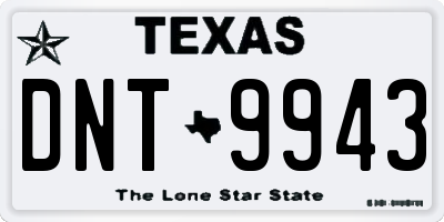 TX license plate DNT9943