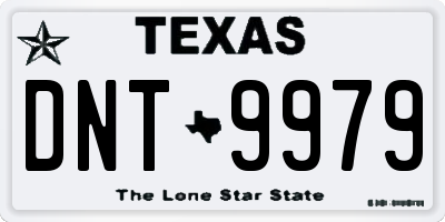 TX license plate DNT9979