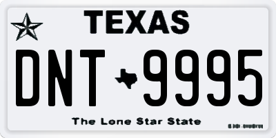 TX license plate DNT9995