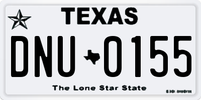 TX license plate DNU0155