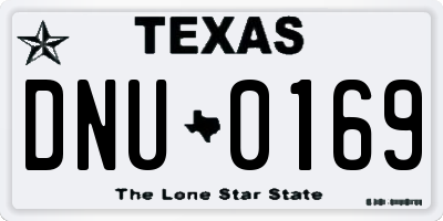 TX license plate DNU0169