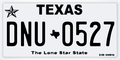 TX license plate DNU0527