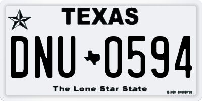 TX license plate DNU0594