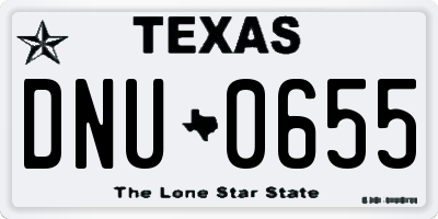 TX license plate DNU0655