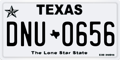 TX license plate DNU0656