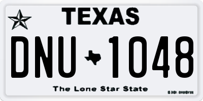 TX license plate DNU1048