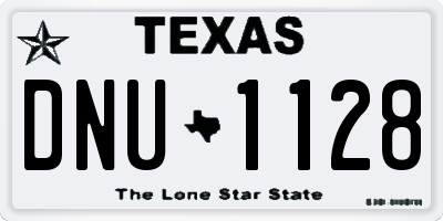 TX license plate DNU1128