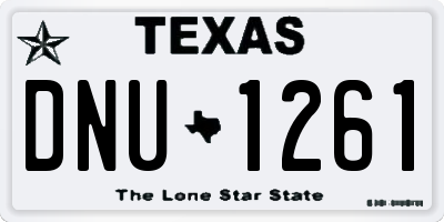 TX license plate DNU1261