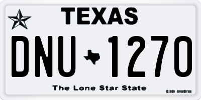 TX license plate DNU1270