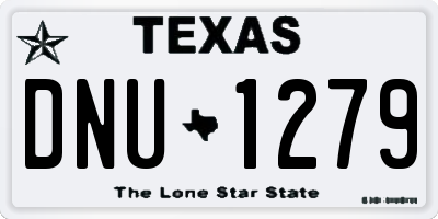 TX license plate DNU1279