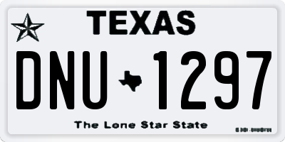 TX license plate DNU1297