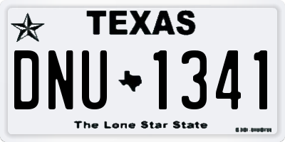 TX license plate DNU1341