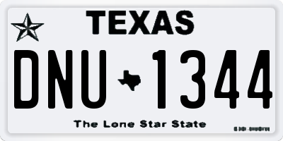 TX license plate DNU1344