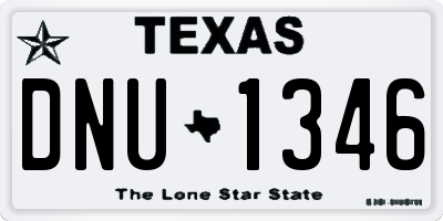TX license plate DNU1346