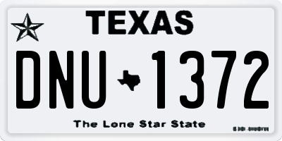 TX license plate DNU1372