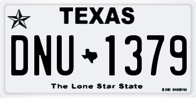 TX license plate DNU1379