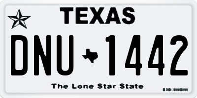 TX license plate DNU1442