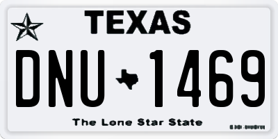 TX license plate DNU1469