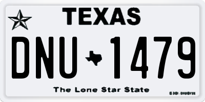TX license plate DNU1479