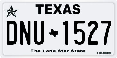 TX license plate DNU1527