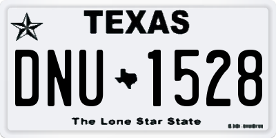 TX license plate DNU1528