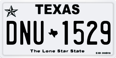 TX license plate DNU1529