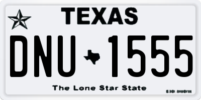 TX license plate DNU1555