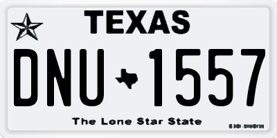 TX license plate DNU1557