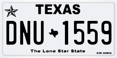 TX license plate DNU1559