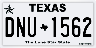 TX license plate DNU1562
