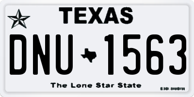 TX license plate DNU1563